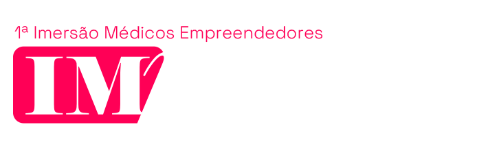 Logo do evento 'IMPULSO – 1ª Imersão Médicos Empreendedores', com destaque para o nome 'Impulso' em tipografia estilizada e o texto indicando a primeira edição da imersão voltada a médicos no Brasil.